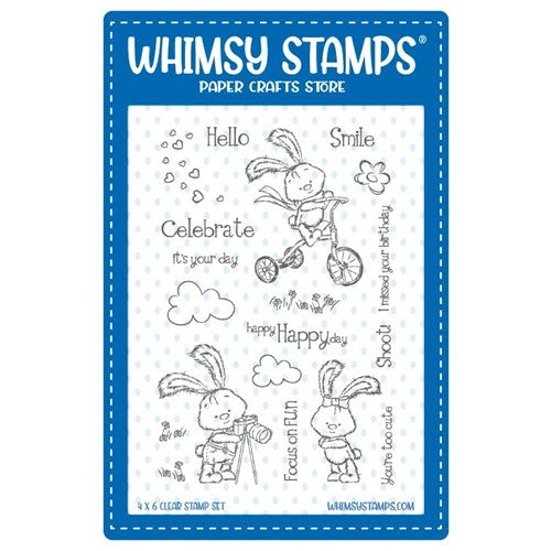 Whimsy Stamps Happy Happy Day Clear Stamps CWSD184a