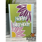 Riley And Company Cut Ups Corner Flower Die RD562 birthday