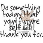 Riley and Company Funny Bones Do Something Today Cling Rubber Stamp RWD-1119