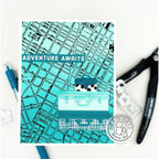Hero Arts Collage Backgrounds Hero Transfers Set RT107 Adventure