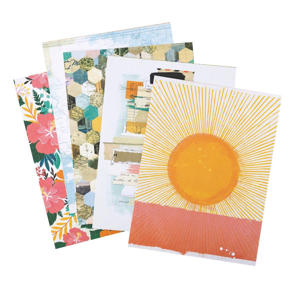 American Crafts Vicki Boutin Where To Next 6 x 8 Paper Pad 34014107 Sunshine