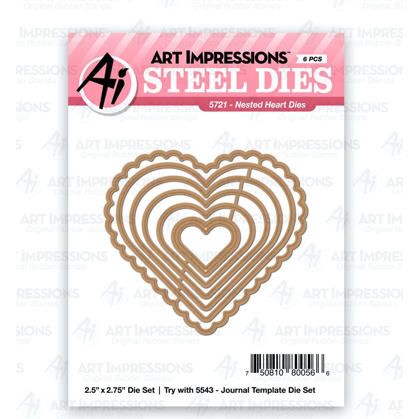 Art Impressions Nested Heart Dies 5721