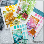 Tim Holtz Distress Ink Pad BLACK SOOT Ranger TIM1954 Bold Botanicals Cards | color-code:ALT19