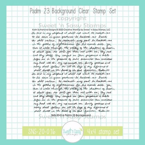 Creative Worship Psalm 23 Background Clear Stamp sns-20-016
