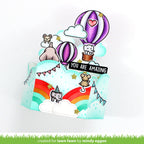 Lawn Fawn Platform Pop-Up Cloud Wrap Around Dies lf3091 Hot Air Balloon 3D Card