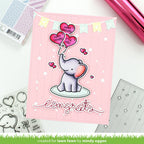 Lawn Fawn Big Scripty Words Hot Foil Plates lf3107 Congrats Baby Card | color-code:ALT1