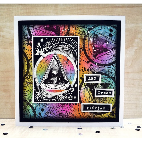 AALL & Create ART 360 A7 Clear Stamp aall902 rainbow