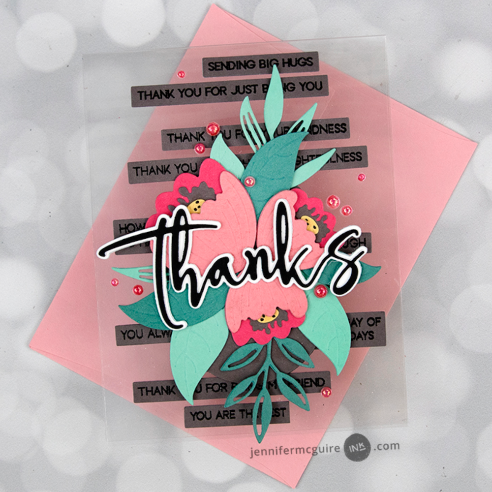 Alex Syberia Designs THANKS Die asdd45 - Thanks Card