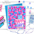 Tri-Color Parallelogram Card | color-code:ALT03