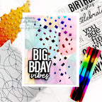 Balloons and Confetti Birthday Card | color-code:ALT09