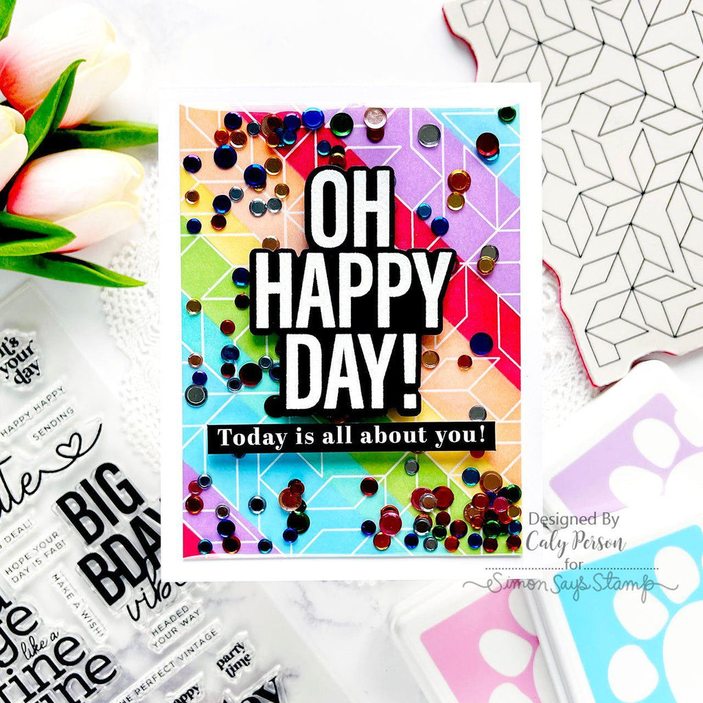 Parallelogram Birthday Shaker Card | color-code:ALT09