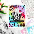 Parallelogram Birthday Shaker Card | color-code:ALT09