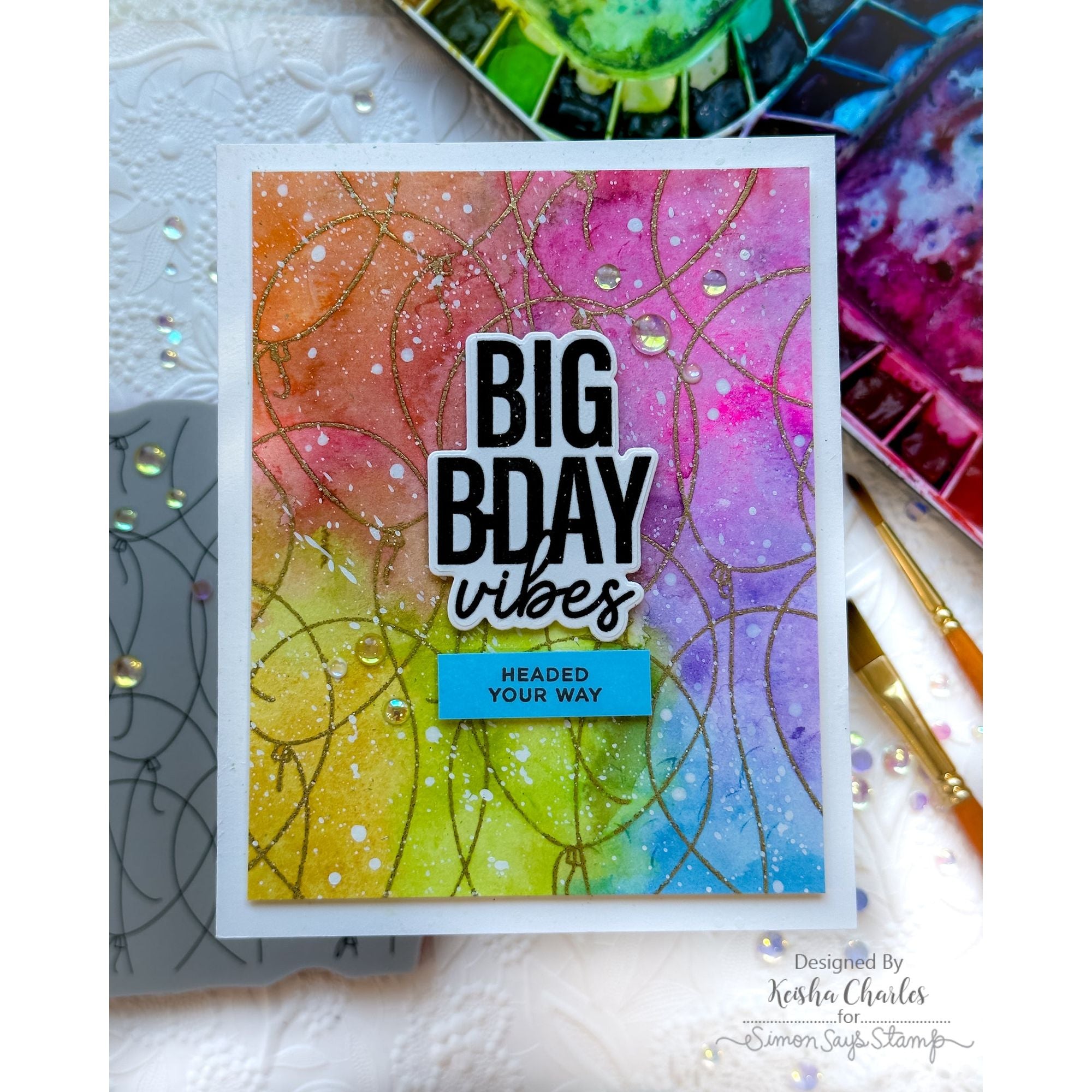 CZ Design Wafer Dies BIG OLD BIRTHDAY czd196c Big Bday Vibes Card | color-code:ALT10