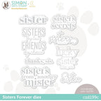 CZ Design Wafer Dies Sisters Forever czd199c Beautiful Days