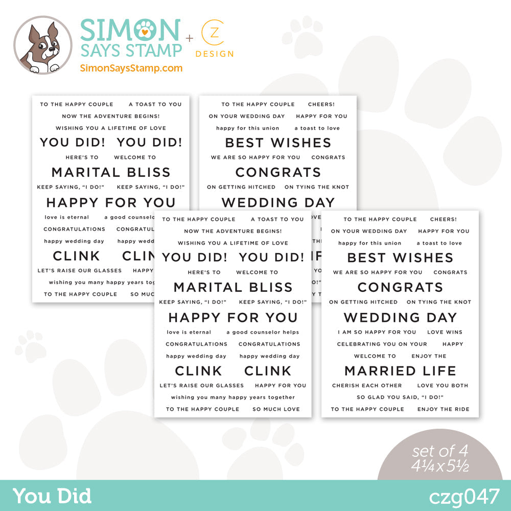 CZ Design SENTIMENT STRIPS YOU DID czg047 Be Creative