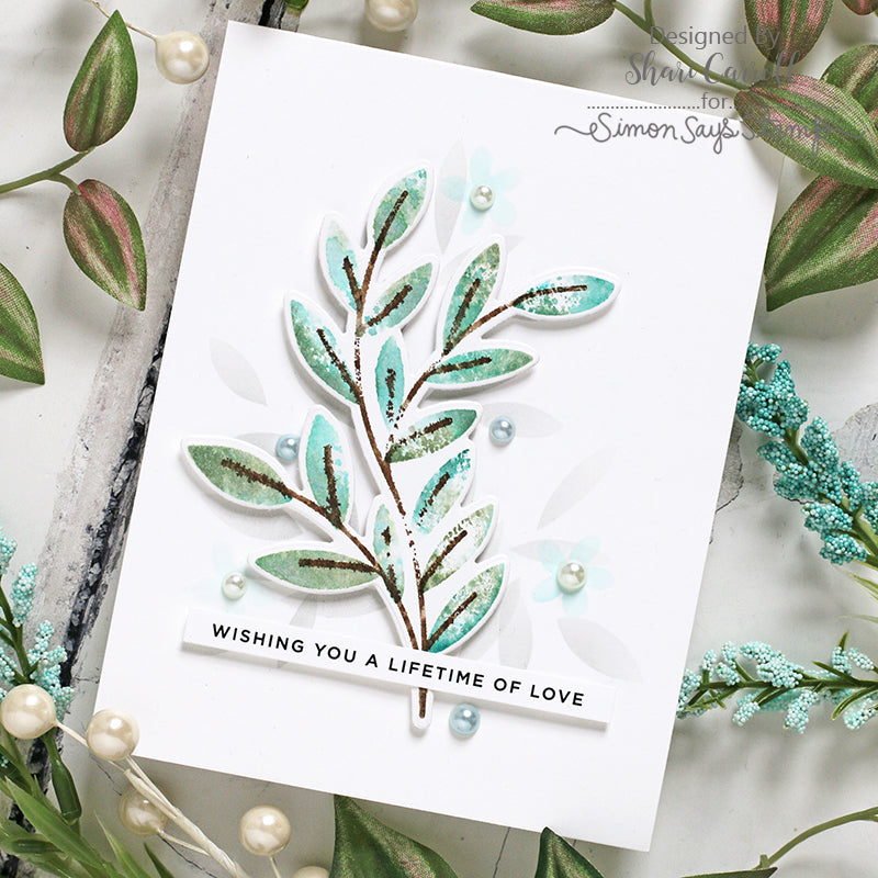 Elegant Foliage Wedding Card | color-code:ALT01