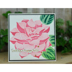 Gina K Designs LAYERED PEONY Stencils gkdst45 Happy Hello