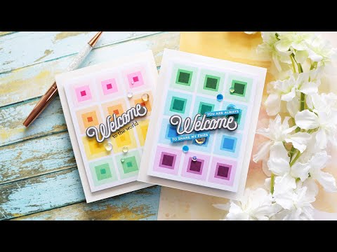 Simon Says Stamp! CZ Design Clear Stamps WELCOMING cz367c Hello Beautiful