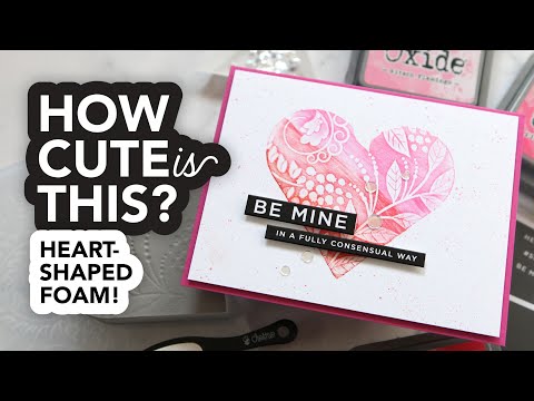 Simon Says Stamp! Ranger Simon Hurley HEART CUT Stamping Foam Shapes hua78449