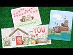 Simon Says Stamp! Lawn Fawn WOOD YOU BE MINE? Clear Stamps lf3011