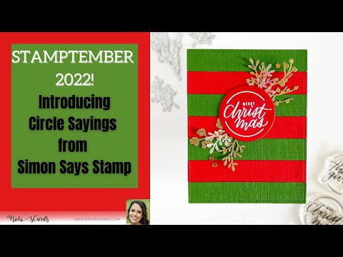 Simon Says Stamp! Simon Says Clear Stamps CIRCLE SAYINGS sss302588c Stamptember