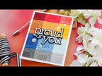 Simon Says Stamp! CZ Design Wafer Dies PROUD OF YOU czd73