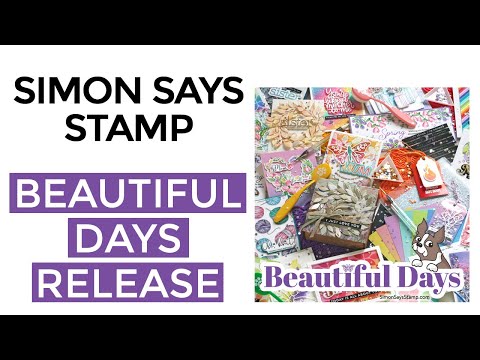 Simon Says Clear Stamps Geo Flower Building sss302684c Beautiful Days