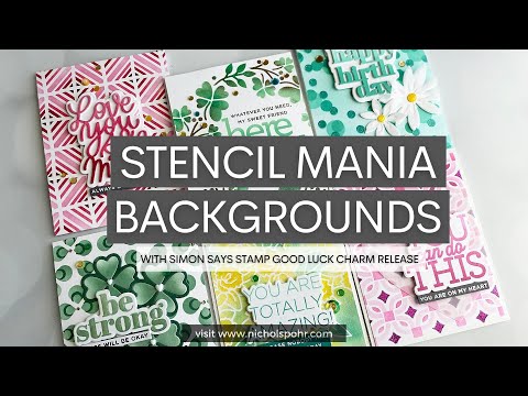 Simon Says Stamp! Simon Says Stamp Stencils RADIATING SQUARES ssst221615