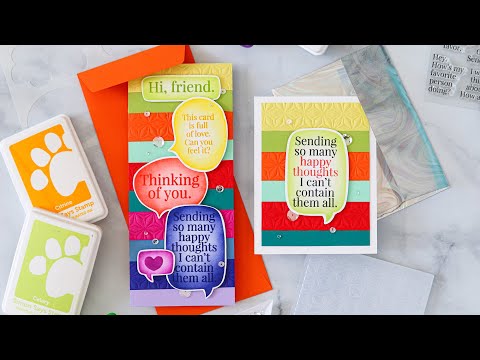 Simon Says Stamp! Simon Says Stamp ASSORTED CARD FRONTS 100lb apcf2020 Rainbows