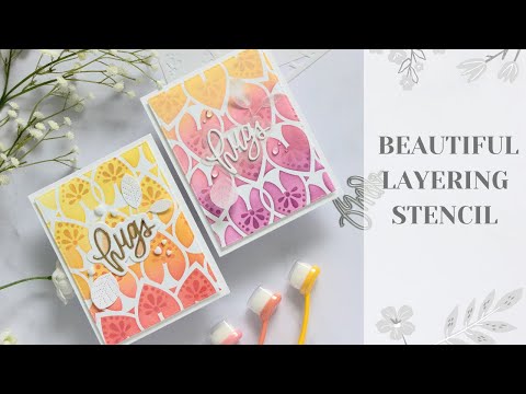 Simon Says Stamp! Simon Says Stamp Stencil Set MOD LAYERING LEAVES ssst221549