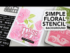 Simon Says Stamp! Simon Says Stamp Stencil PEONY BOUQUET ssst121467