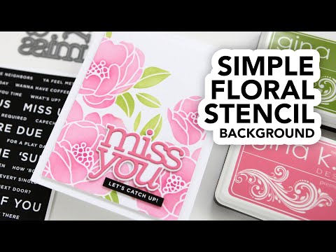 Simon Says Stamp! Simon Says Stamp Stencil PEONY BOUQUET ssst121467