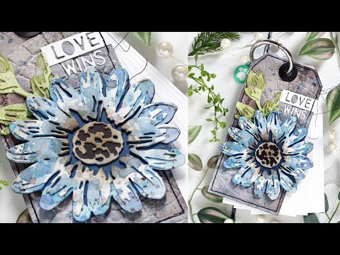 Tim Holtz Distress Spray Stain LOST SHADOW January 2023 Ranger tss82736 Art Journaling with Shari TAG Book