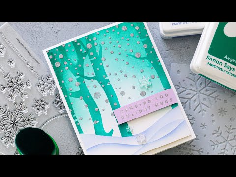 Simon Says Stamp! Simon Says Stamp GLISTENING SNOWFLAKES Wafer Dies sssd112703c Cozy Hugs