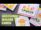 Simon Says Stamp Geo Flower Building Wafer Dies sssd112797c Beautiful Days