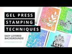 Simon Says Stamp! Gel Press 4 x 4 ROUND REUSABLE GEL PRINTING PLATE 108064