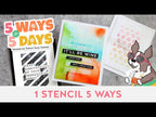 Simon Says Stamp! CZ Design Stencils SIMPLE PATTERNS TRIO czt005