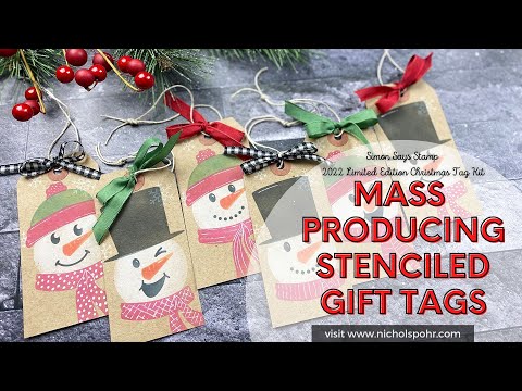 Simon Says Stamp! Simon Says Stamp Stencils BUILD A SNOWMAN ssst221653