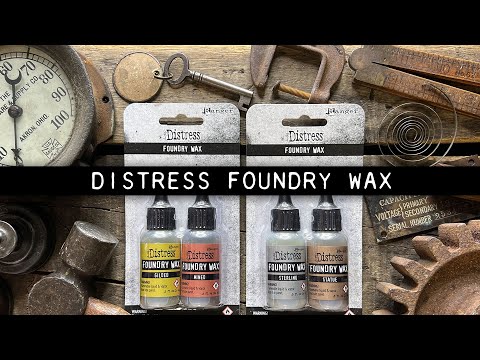 Simon Says Stamp! Tim Holtz Distress Foundry Wax KIT 1 Ranger tdak80435