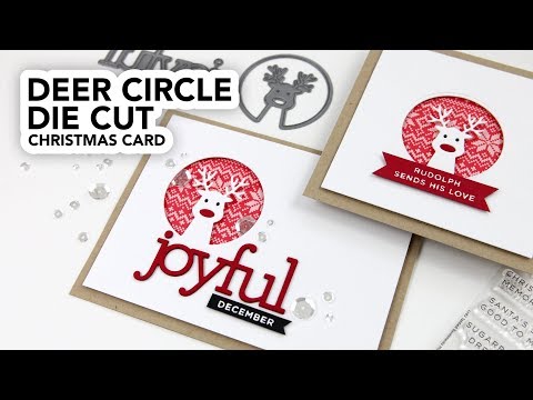 Simon Says Stamp! CZ Design HO HO DEER CIRCLE Wafer Die czd70