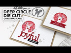 Simon Says Stamp! CZ Design HO HO DEER CIRCLE Wafer Die czd70