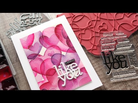 Simon Says Stamp! Simon Says Cling Stamp HEART TO HEART BACKGROUND sss102095