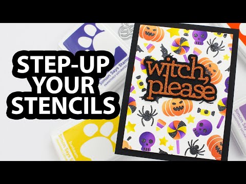 Simon Says Stamp! CZ Design Wafer Dies WITCH PLEASE WORDS czd173 Stamptember