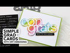 Simon Says Stamp! CZ Design GRAD HAT Wafer Dies czd88
