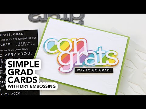 Simon Says Stamp! CZ Design GRAD HAT Wafer Dies czd88