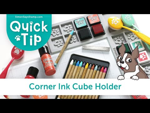 Simon Says Stamp Corner Ink Cube Paint Watercolor Holder st0102