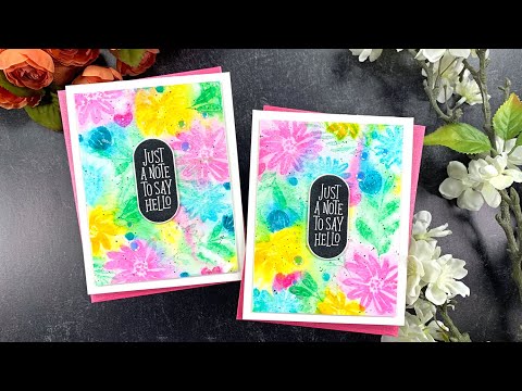 Simon Says Stamp! Simon Says Clear Stamps BRUSHED FLOWERS sss202392c