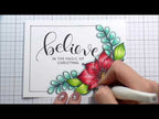 Simon Says Stamp! Sakura 6 WHITE Gelly Roll Classic Medium Point Pens Set 57488