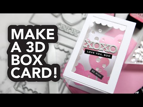 Simon Says Stamp! Simon Says Stamp BASIC BOX CARD HEARTS Wafer Dies sssd112554