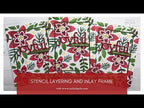 Simon Says Stamp! Simon Says Stamp Stencil WINTER FLORAL LAYERING SET ssst121458
